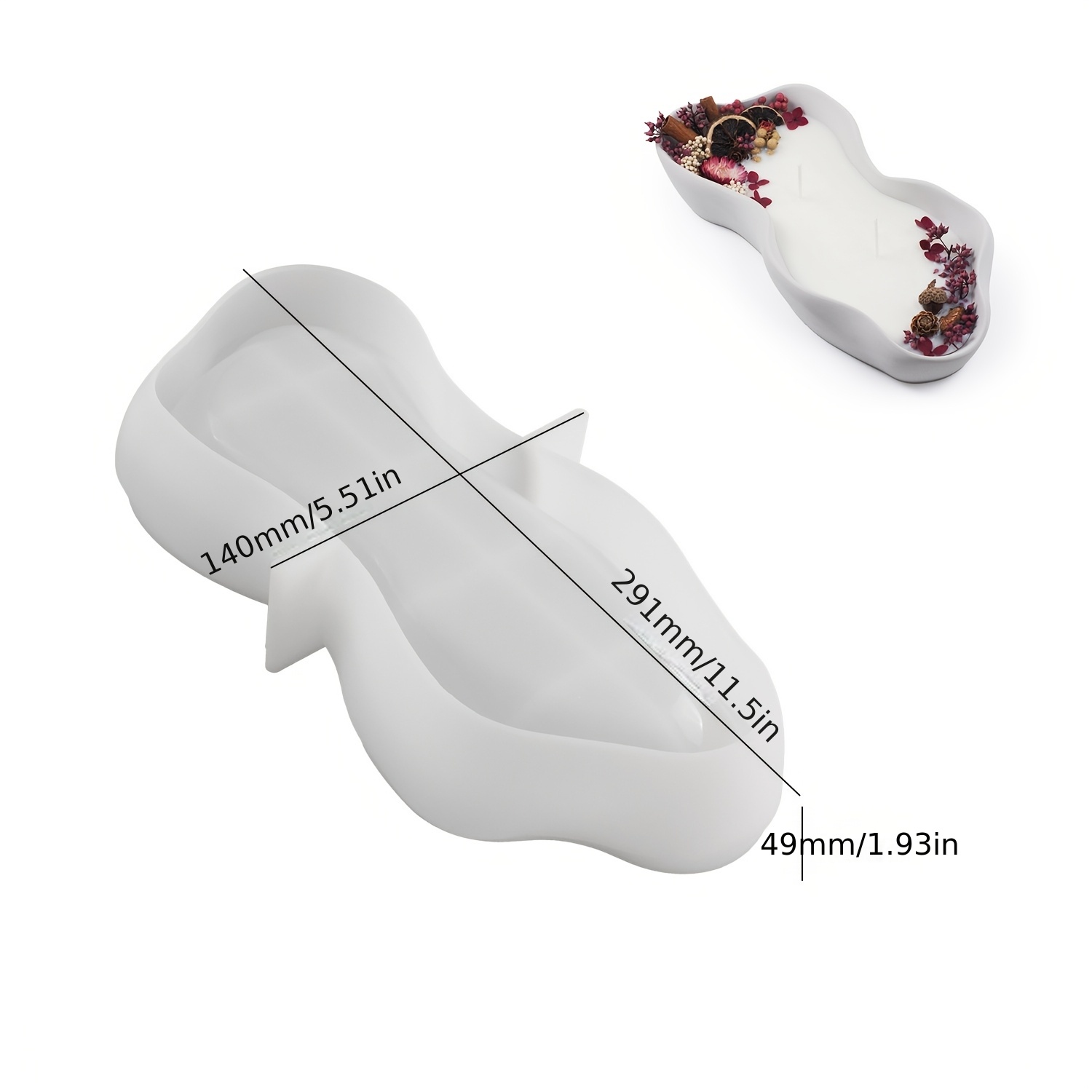 1 Large Irregular Oval Silicon - Potsticker Mold reseña y precio