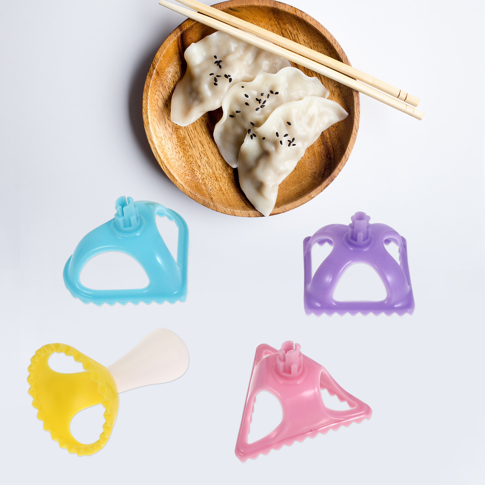 4Pcs Dumpling Turnover Mold Se - Dumpling Press Set reseña y precio