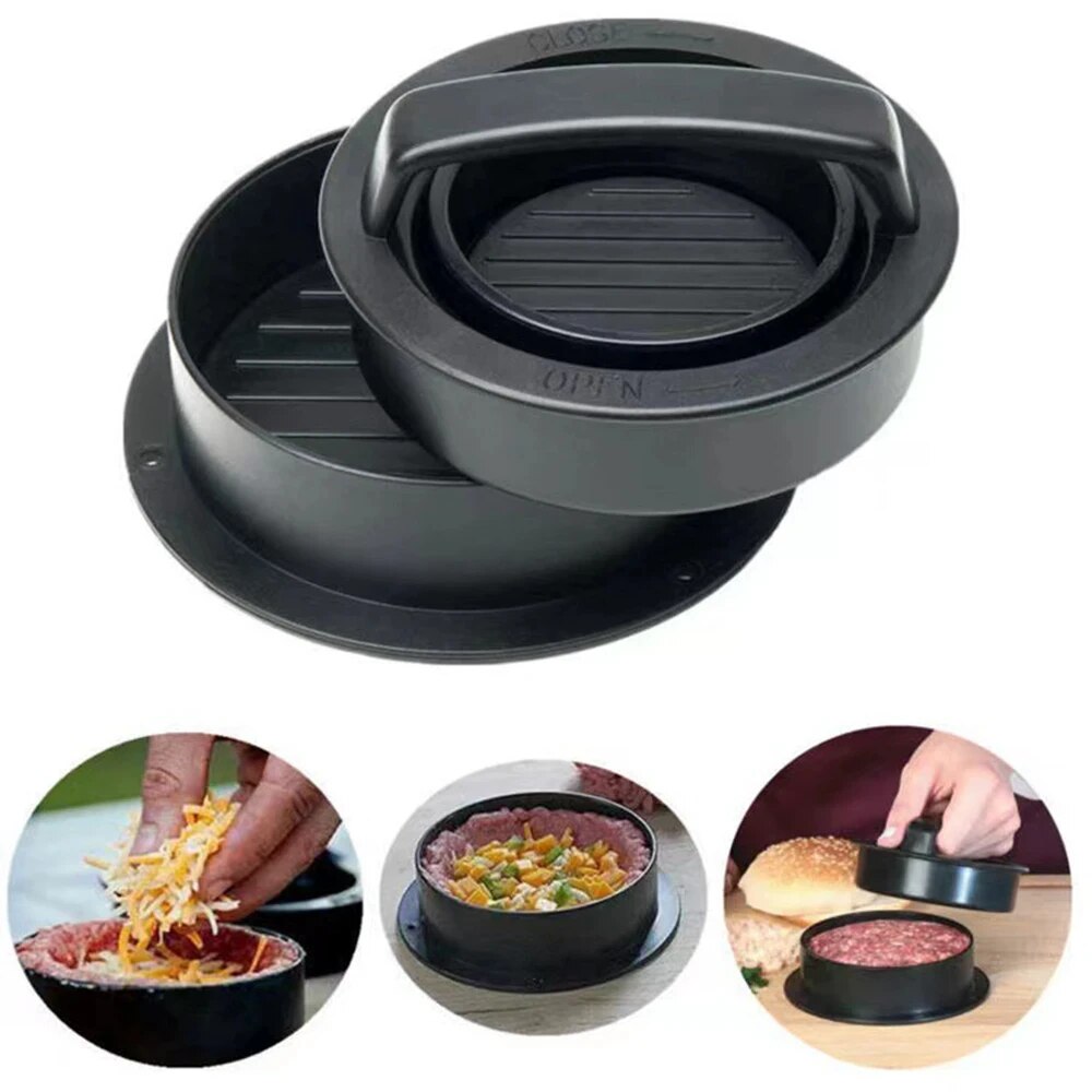 Round Hamburger Burger Press B - Hot Dog Press reseña y precio