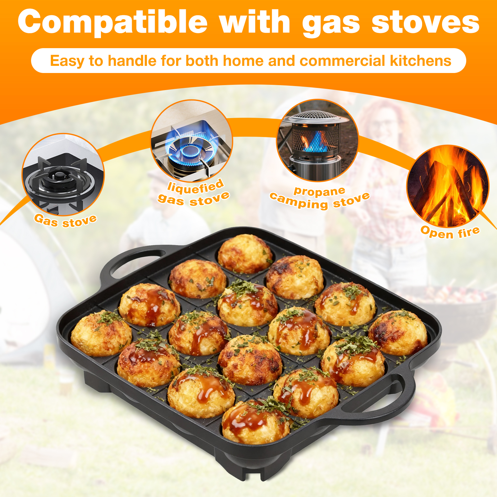 Takoyaki Pan Nonstick Japanese - Takoyaki Grill Plate reseña y precio