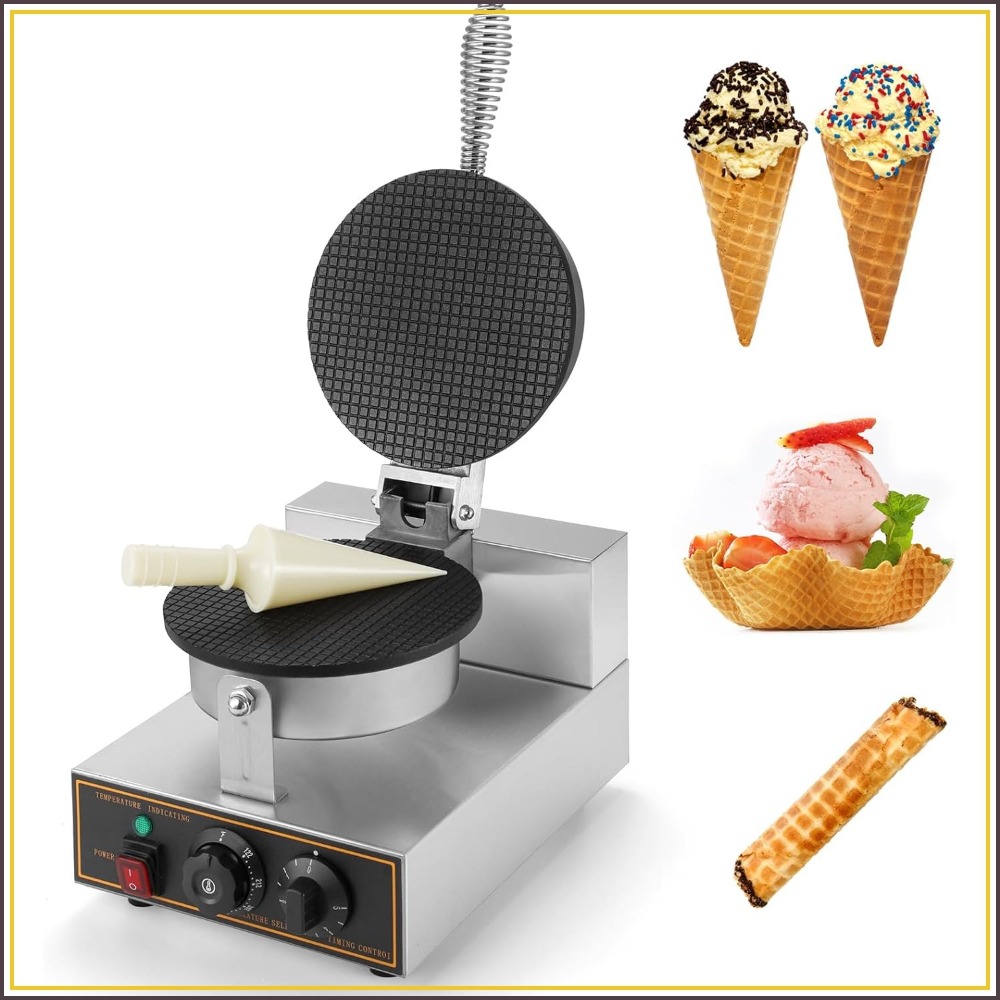 1200W Commercial Waffle Cone M - Waffle Cone Maker reseña y precio