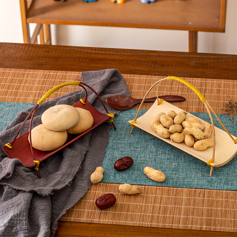 Handwoven Bamboo  Tea Tray Wed - Dim Sum Basket reseña y precio