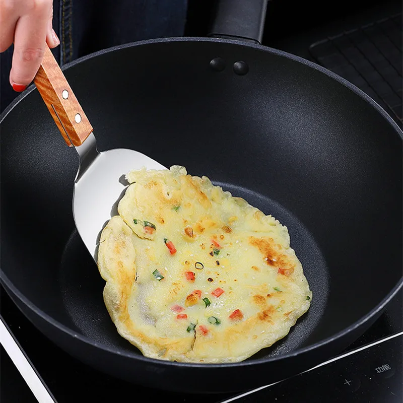Stainless Steel Wooden Handle  - Okonomiyaki Spatula reseña y precio