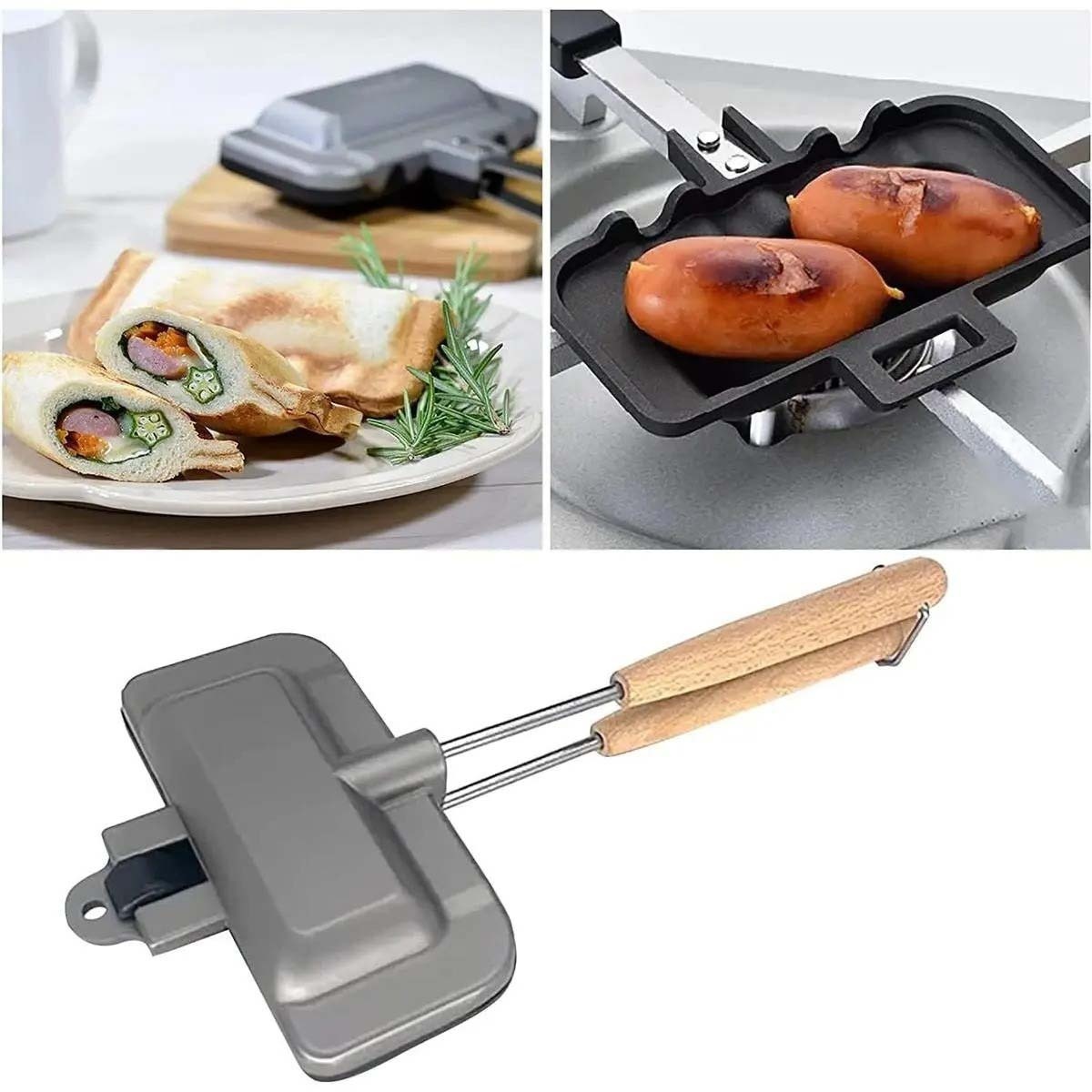 Breakfast Sandwich Maker, 4w1h - Hot Dog Press reseña y precio
