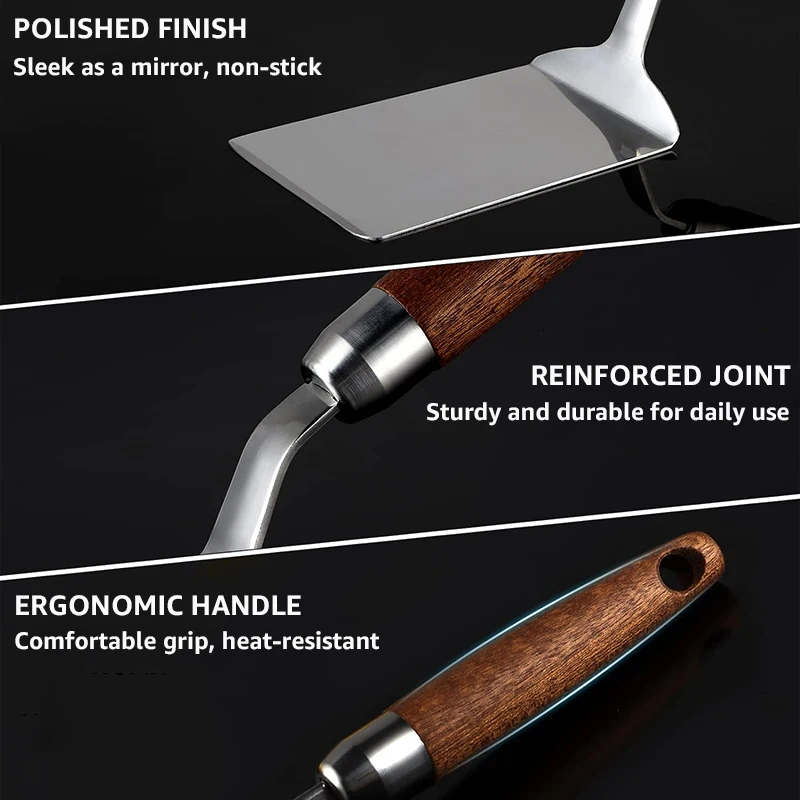 Stainless Steel Spatula with W - Okonomiyaki Spatula reseña y precio