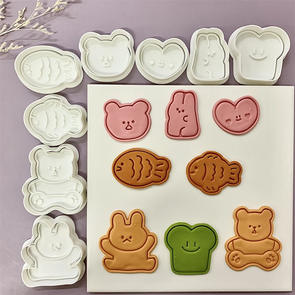 Cute Animal Cookie Embossing S - Bunny Cake Mold reseña y precio