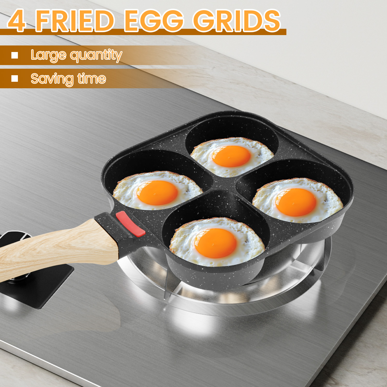 Egg Frying Pan Nonstick Pancak - Egg Waffle Pan reseña y precio
