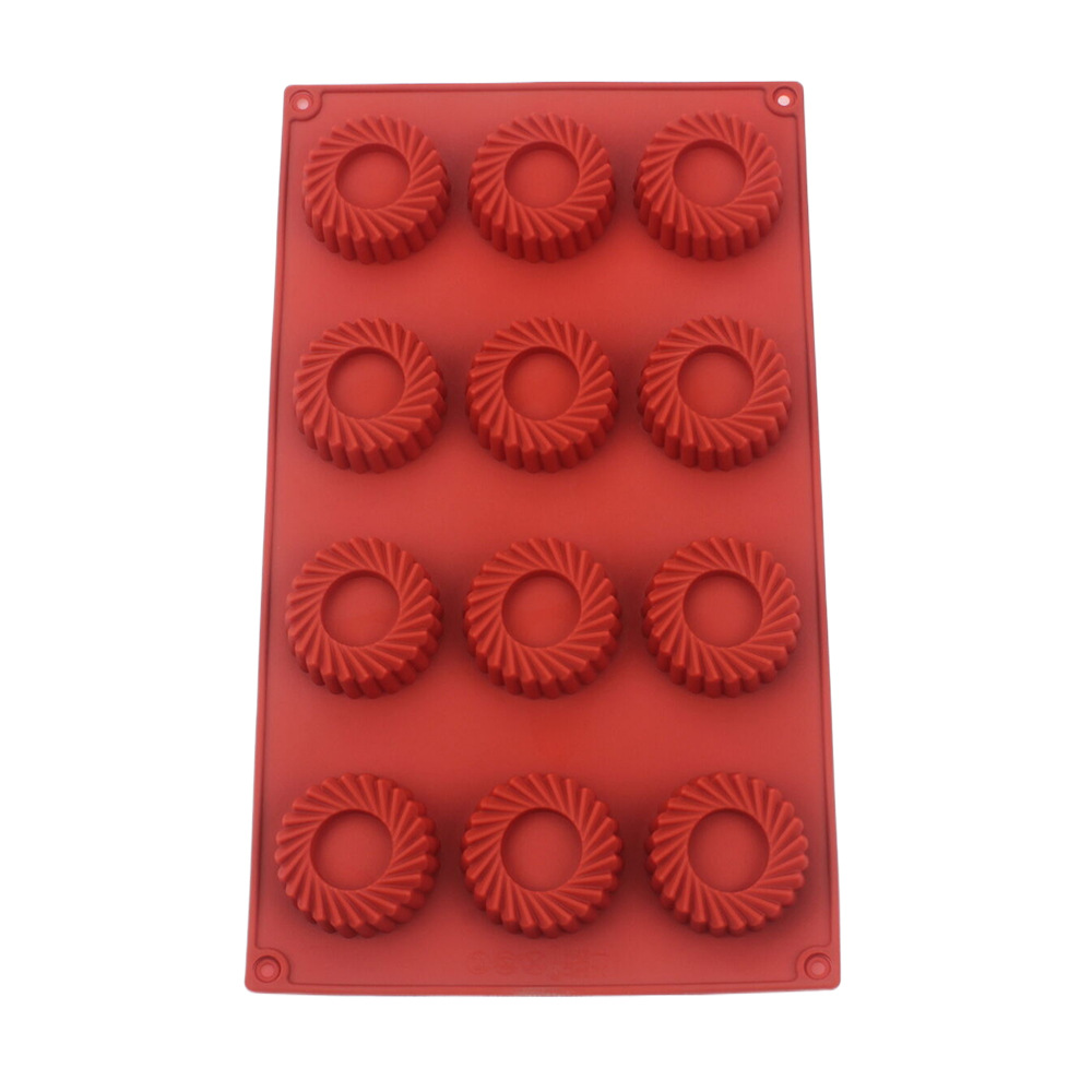 12 Holes Circular Vortex Shape - Donut Mold Silicone reseña y precio