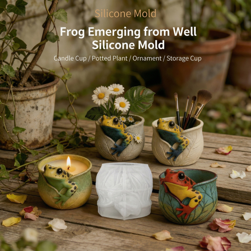 A silicone mold for a frog-sha - Potsticker Mold reseña y precio