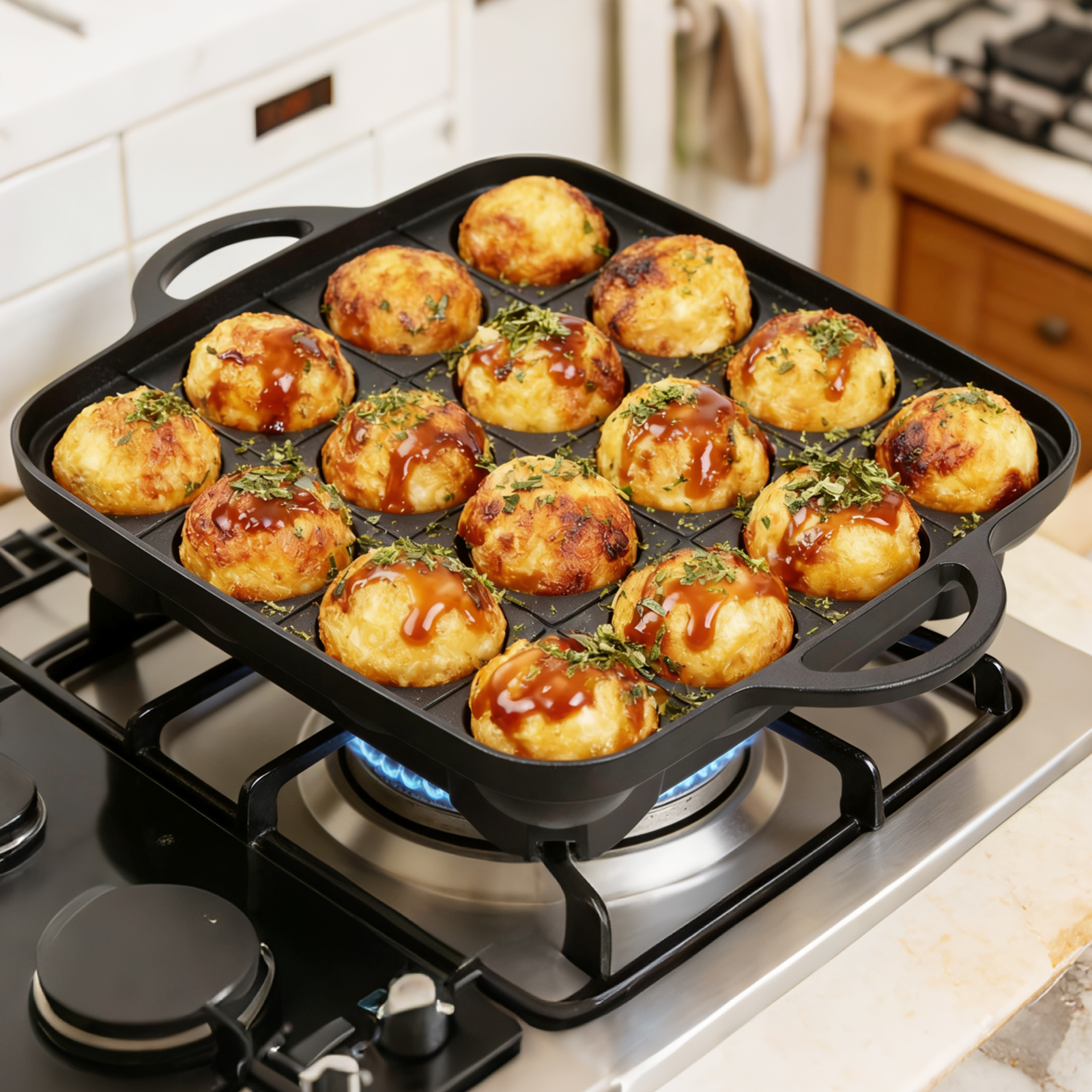 Takoyaki Pan 16 Hole Octopus B - Takoyaki Grill Plate reseña y precio