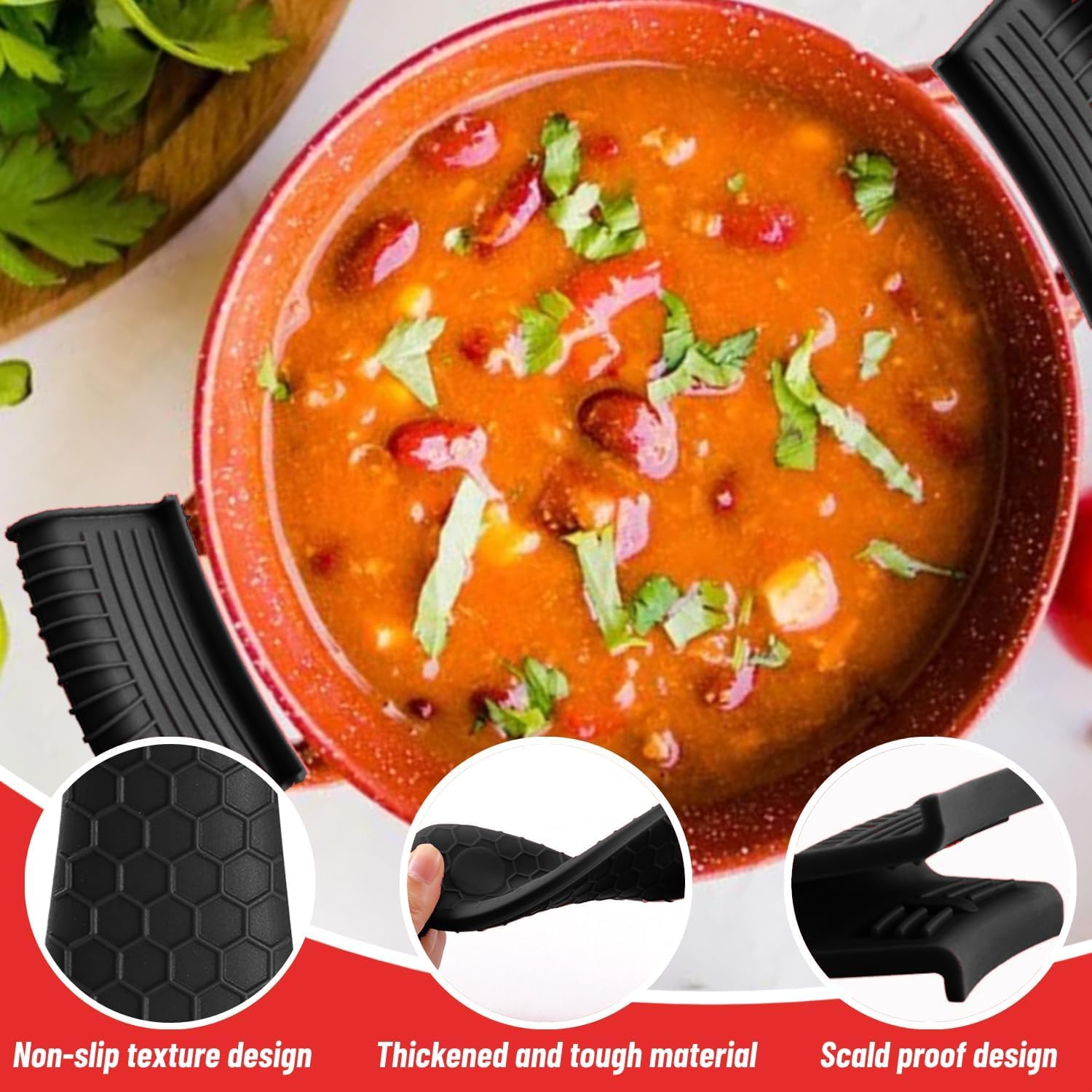 Silicone Heat-Resistant Handle - Cast Iron Corn reseña y precio