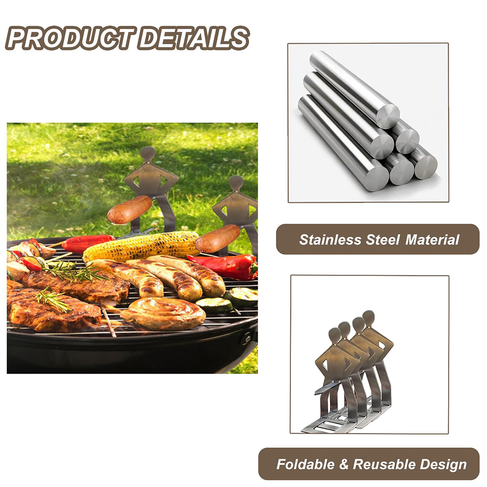 Stainless Steel BBQ Sausage Ho - Hot Dog Press reseña y precio