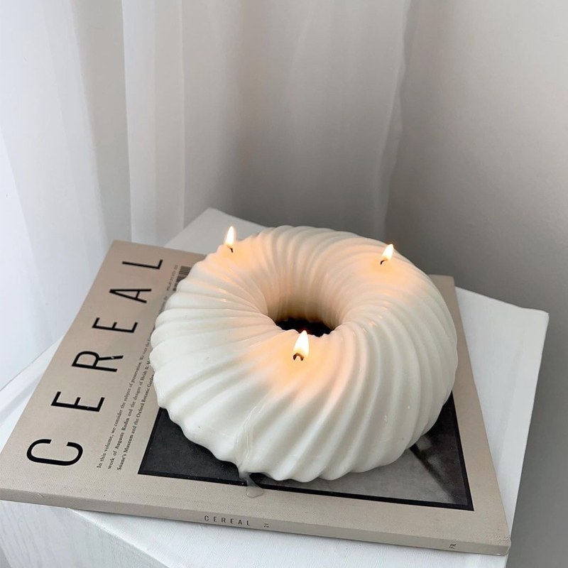 Big Donut shape Silicone Candl - Donut Mold Silicone reseña y precio