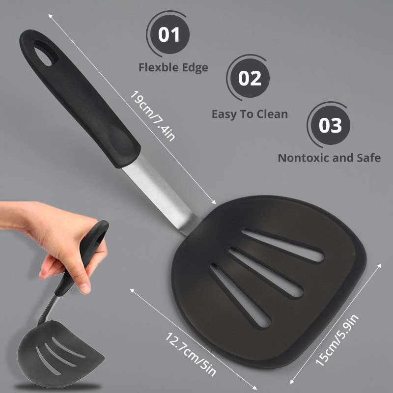 Flexible Silicone Spatula Turn - Okonomiyaki Spatula reseña y precio