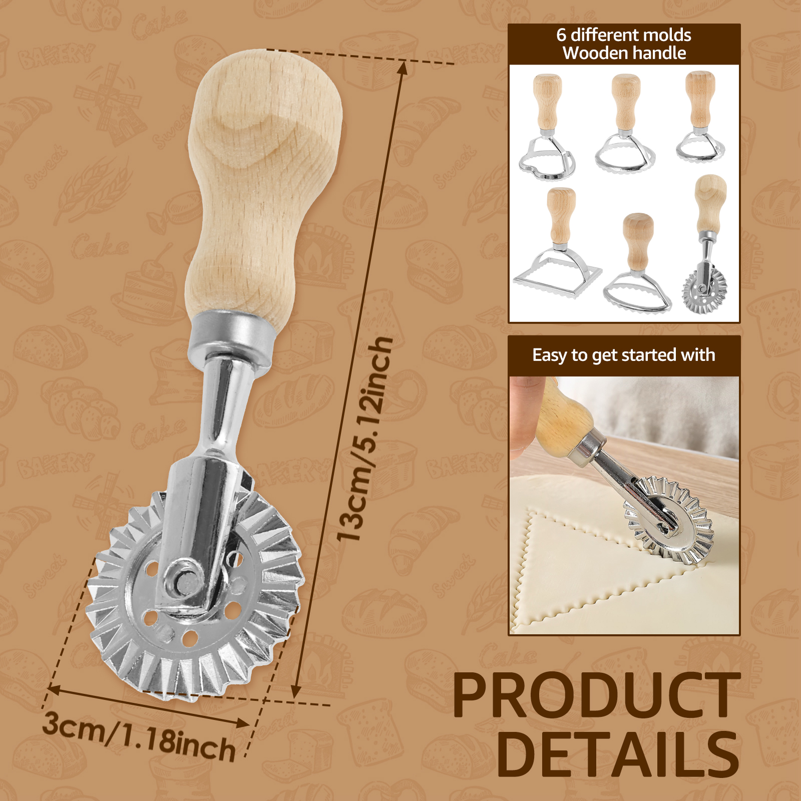 6Pcs Ravioli Maker Set Ravioli - Dumpling Press Set reseña y precio