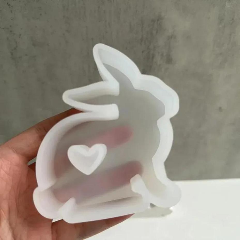 1Pcs Heart Shaped Bunny Silico - Bunny Cake Mold reseña y precio