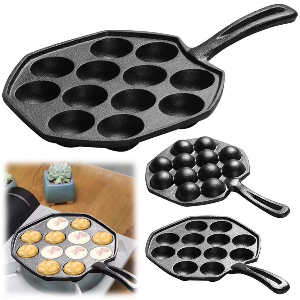 12 Holes Octopus Baking Mold C - Takoyaki Grill Plate reseña y precio