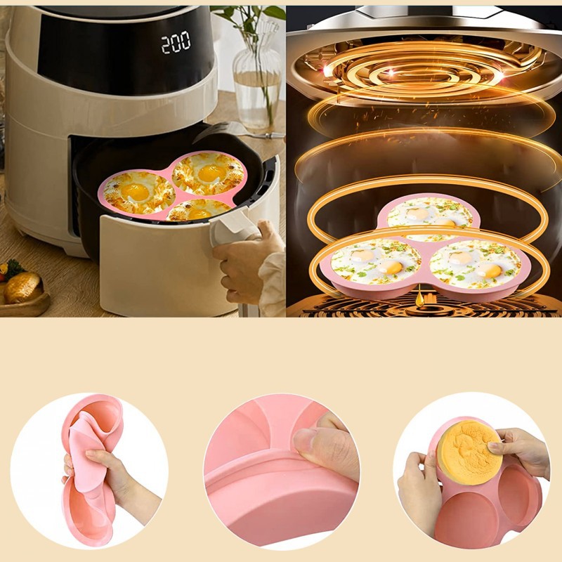 Reusable Silicone Air Fryer Eg - Egg Waffle Pan reseña y precio