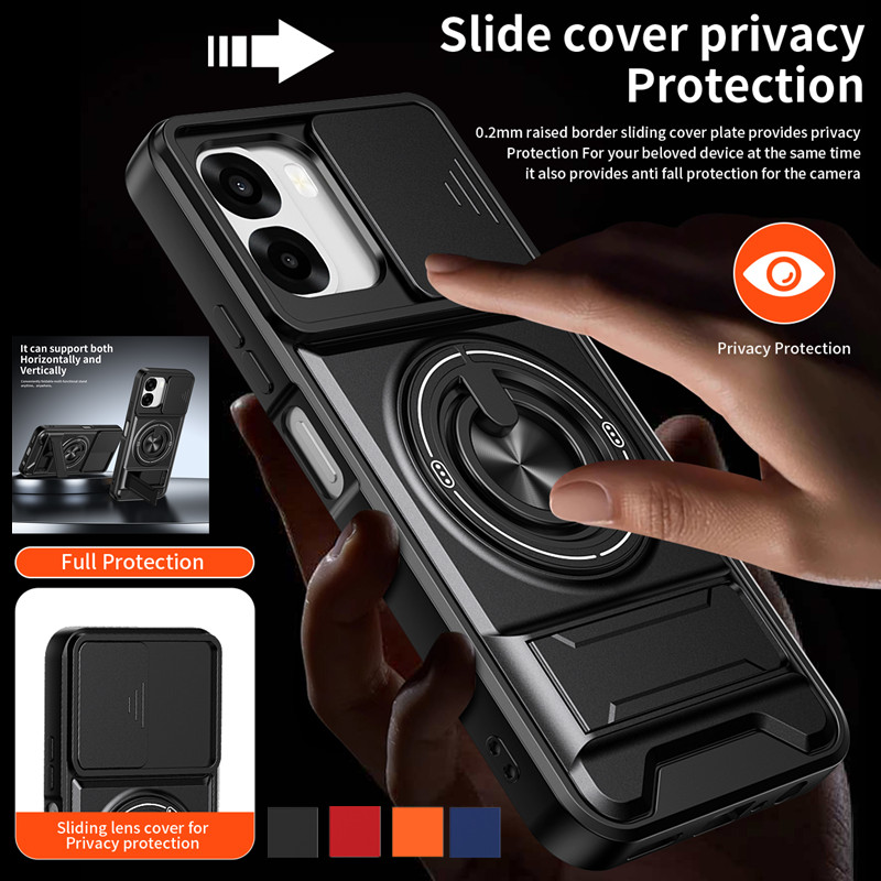 Armor Phone Case For Oppo A6x  - Taco Stand Holder reseña y precio
