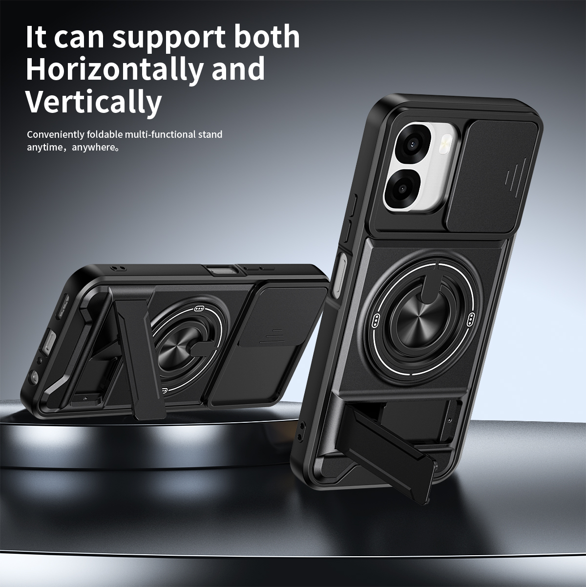 Armor Phone Case For Oppo A6x  - Taco Stand Holder reseña y precio