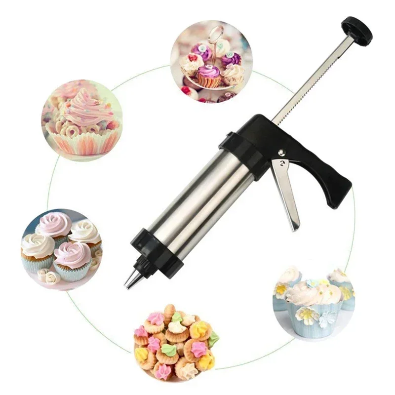 Cookie Press Gun Kit Stainless - Churros Maker Gun reseña y precio