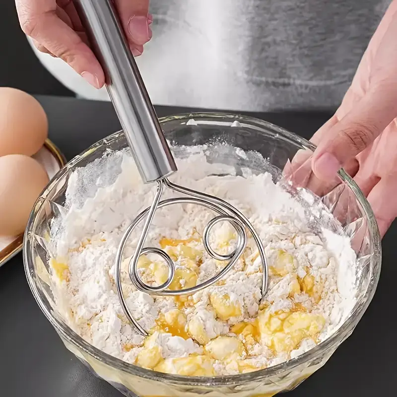 Danish Dough Whisk - Stainless - Danish Pancake Pan reseña y precio