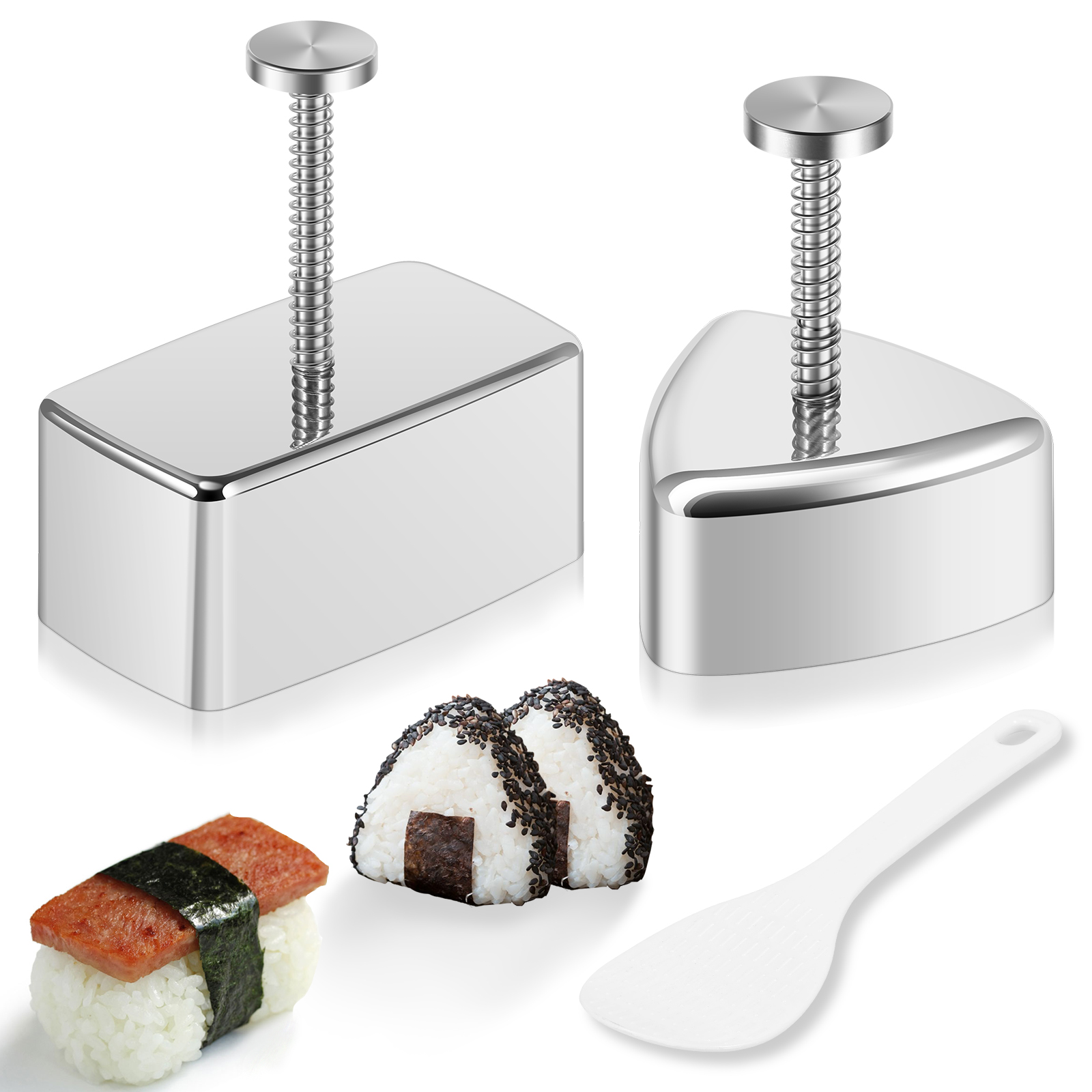 Onigiri Mold Non-stick Stainle - Spring Roll Wrapper reseña y precio