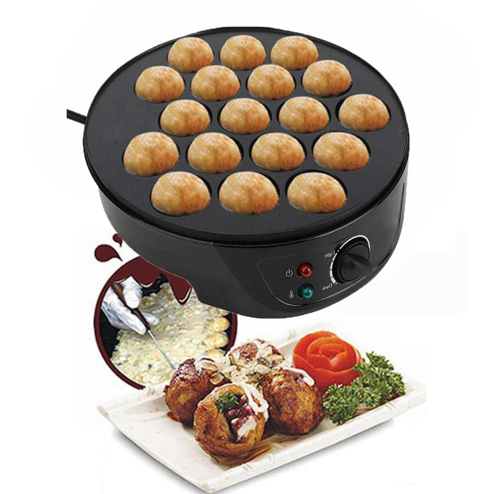 220V Baking Machine Household  - Takoyaki Grill Plate reseña y precio