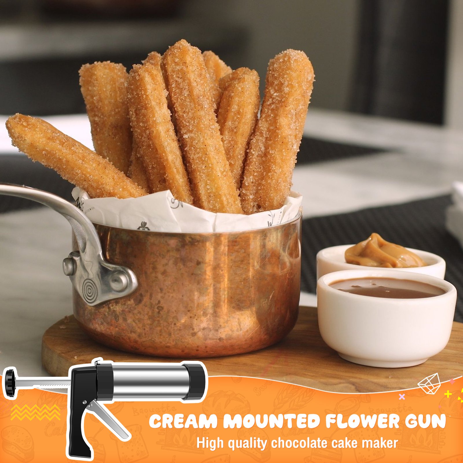 Diy Churro Maker Machine And C - Churros Maker Gun reseña y precio