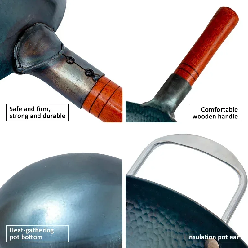 Traditional Handmade Iron Wok  - Cast Iron Corn reseña y precio