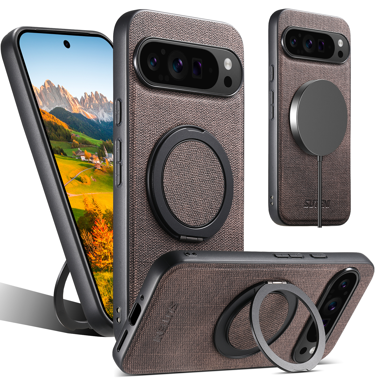 Faux Leather Magnet Wireless C - Taco Stand Holder reseña y precio
