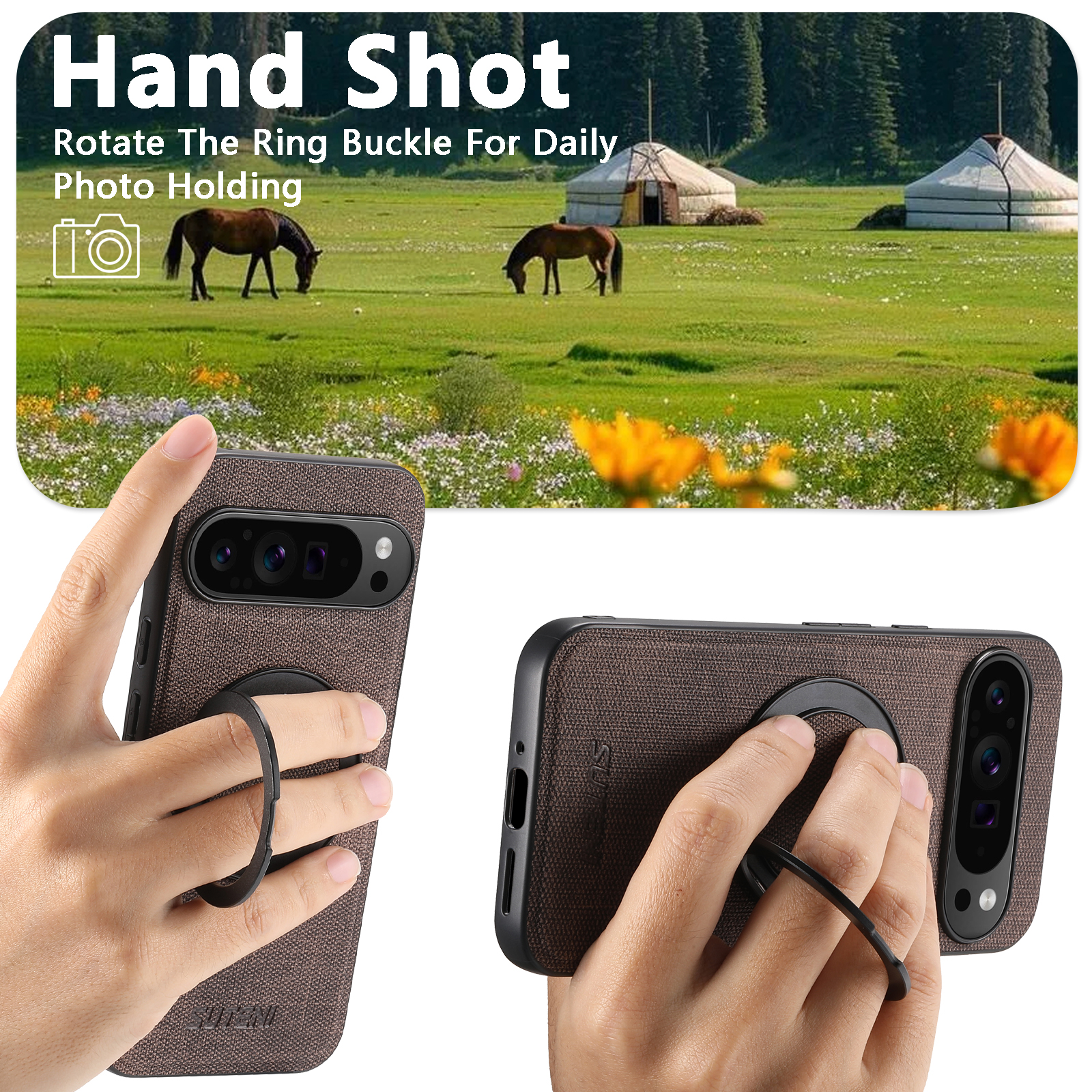 Faux Leather Magnet Wireless C - Taco Stand Holder reseña y precio