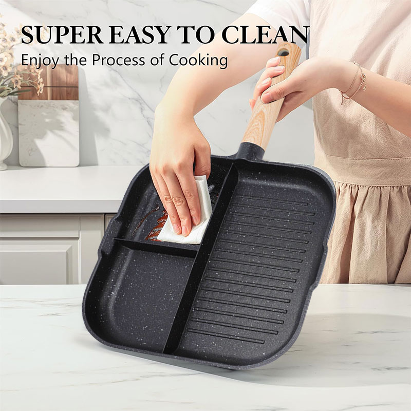 3 in 1 Frying Pan Aluminum All - Egg Waffle Pan reseña y precio