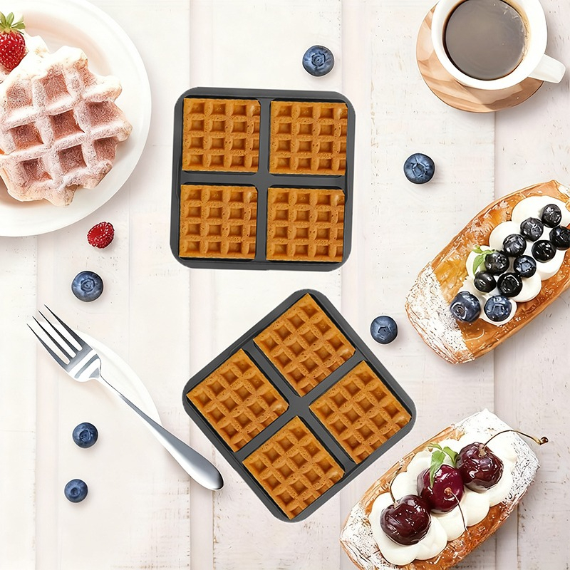 Square Waffle Mold, Non-Stick  - Egg Waffle Pan reseña y precio