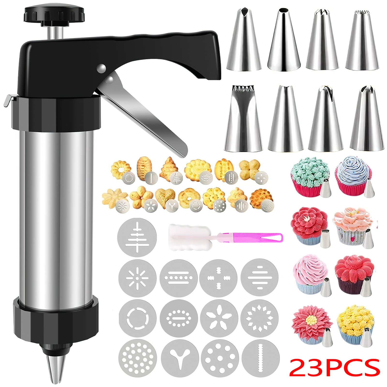 GMOX Cookie Press Gun and Tips - Churros Maker Gun reseña y precio