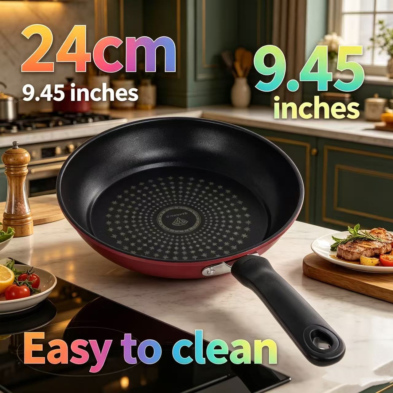 Premium Granite Non Stick Fryi - Egg Waffle Pan reseña y precio