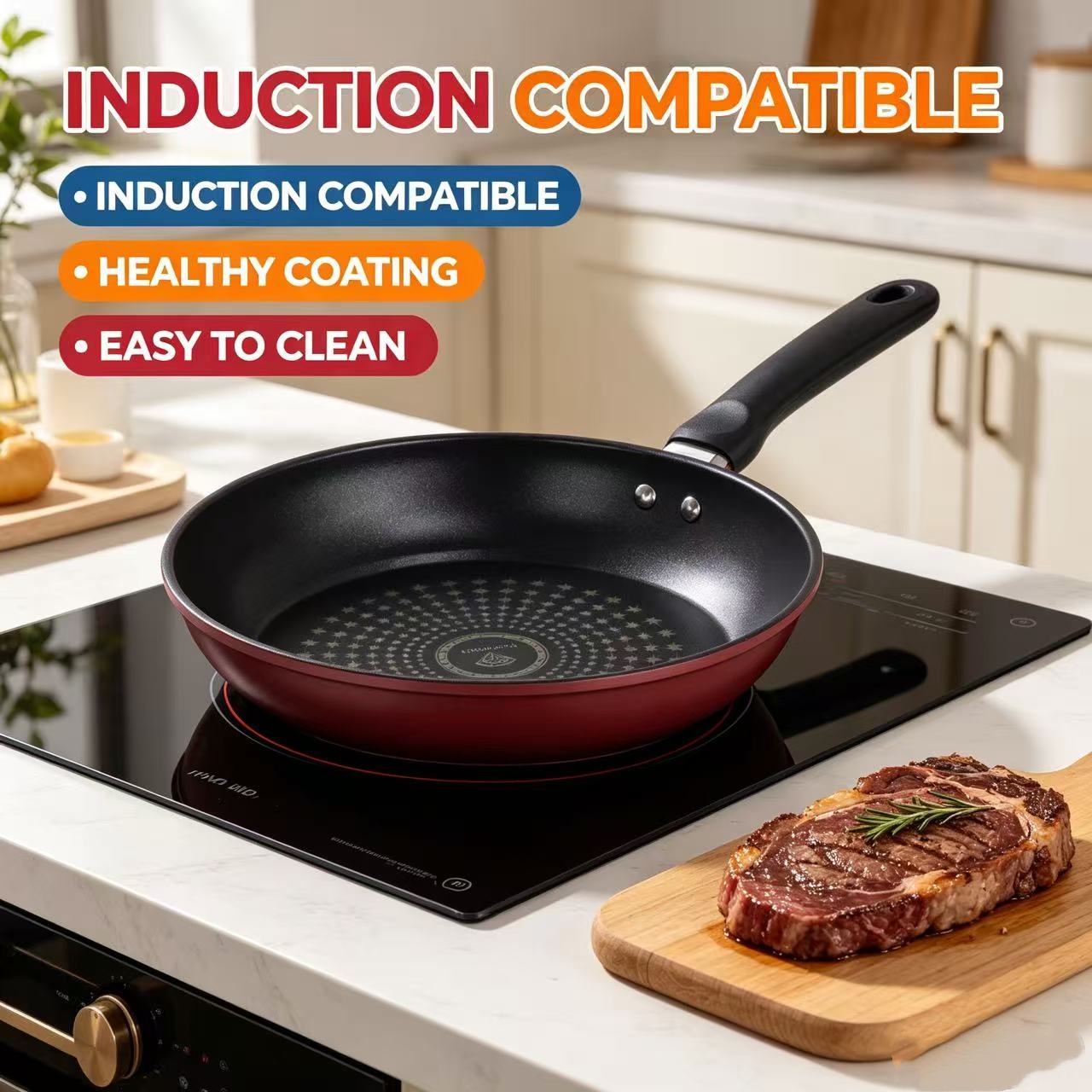 Premium Granite Non Stick Fryi - Egg Waffle Pan reseña y precio