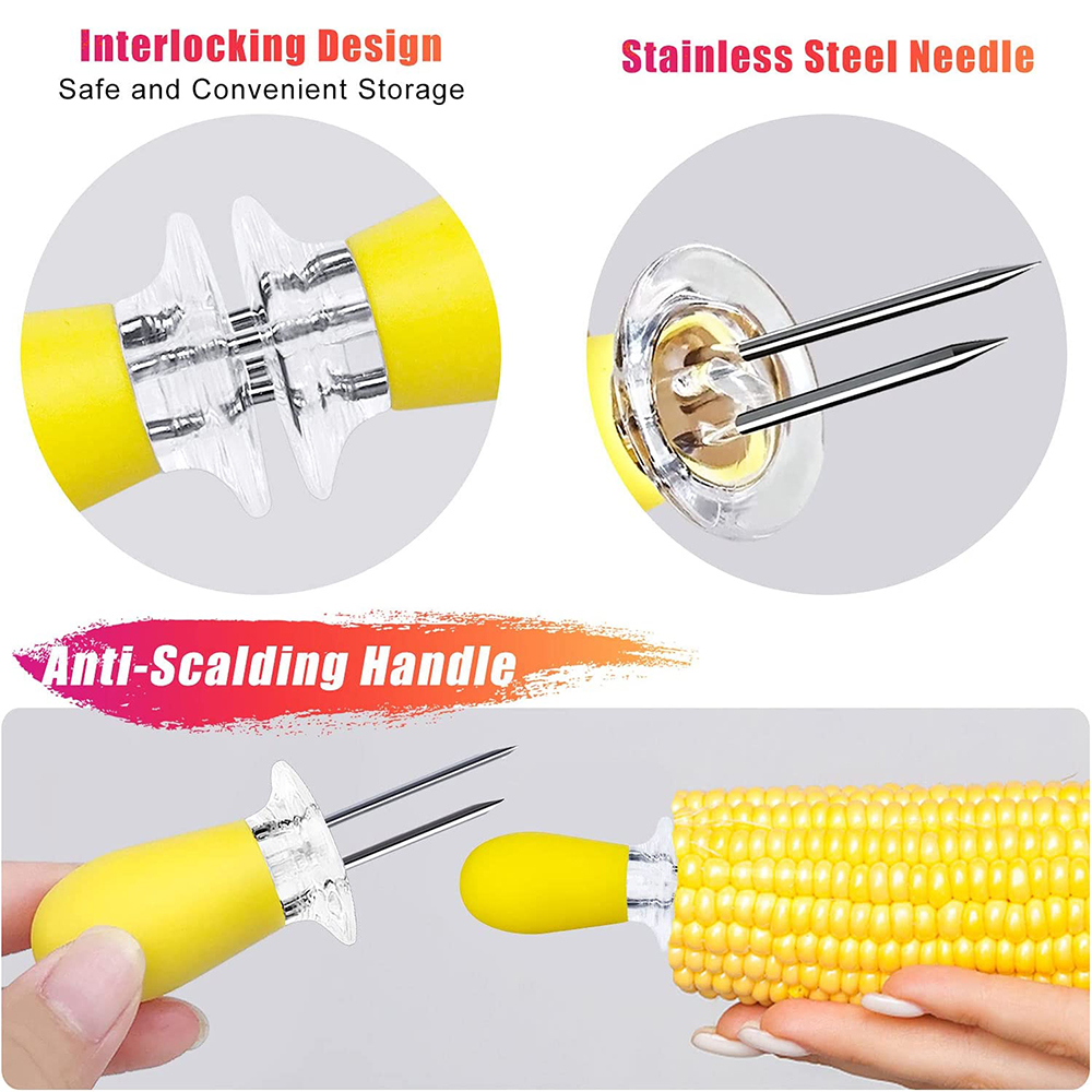 LMETJMA 12pcs/set Corn Holders - Corn Dog Stick reseña y precio