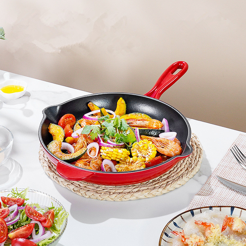 Enameled Cast Iron Skillet Sin - Cast Iron Corn reseña y precio