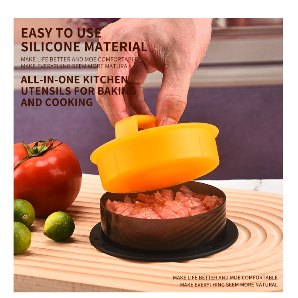 Round Hamburger Burger Press B - Hot Dog Press reseña y precio
