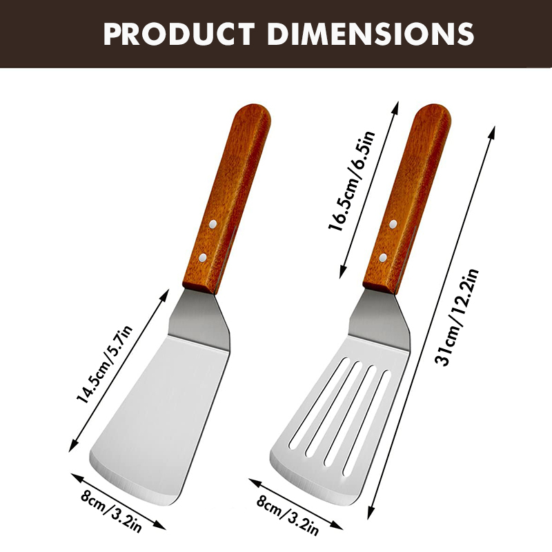 Metal Spatulas for Cast Iron S - Okonomiyaki Spatula reseña y precio