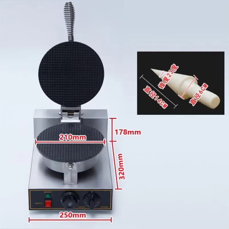 TEBAK Factory Snack Machines E - Waffle Cone Maker reseña y precio