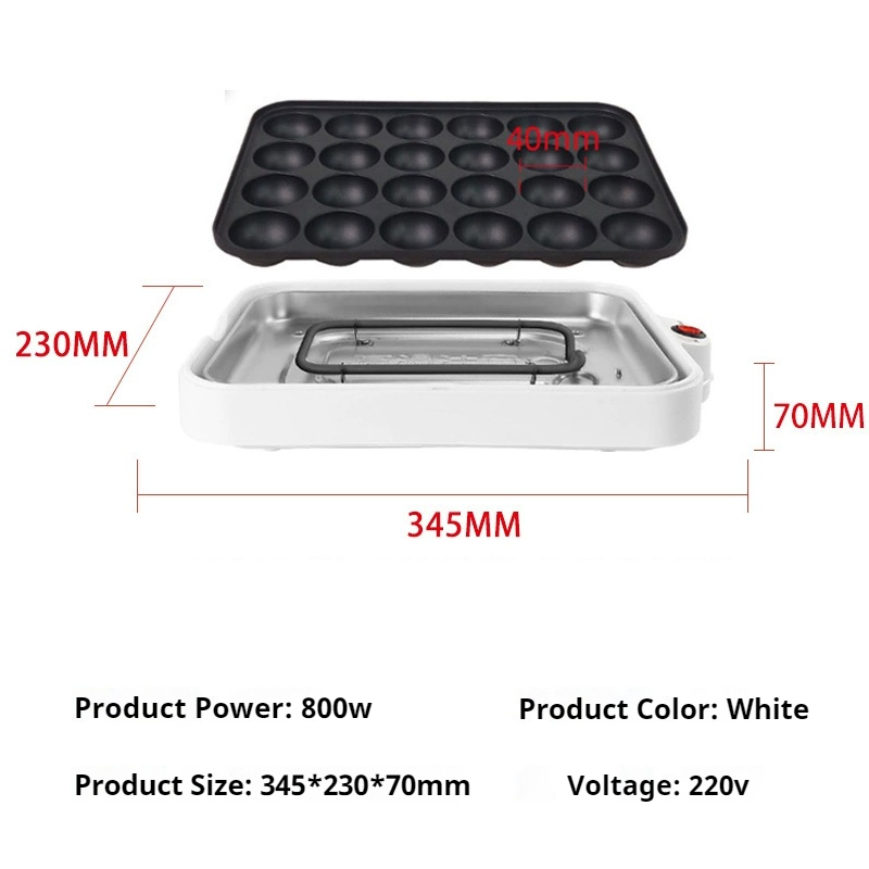 220V Chibi Maruko Baking Machi - Takoyaki Grill Plate reseña y precio