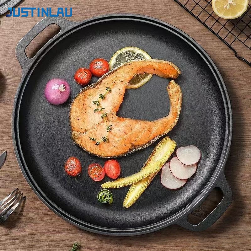 JUSTINLAU Double-Ear Frying Pa - Cast Iron Corn reseña y precio
