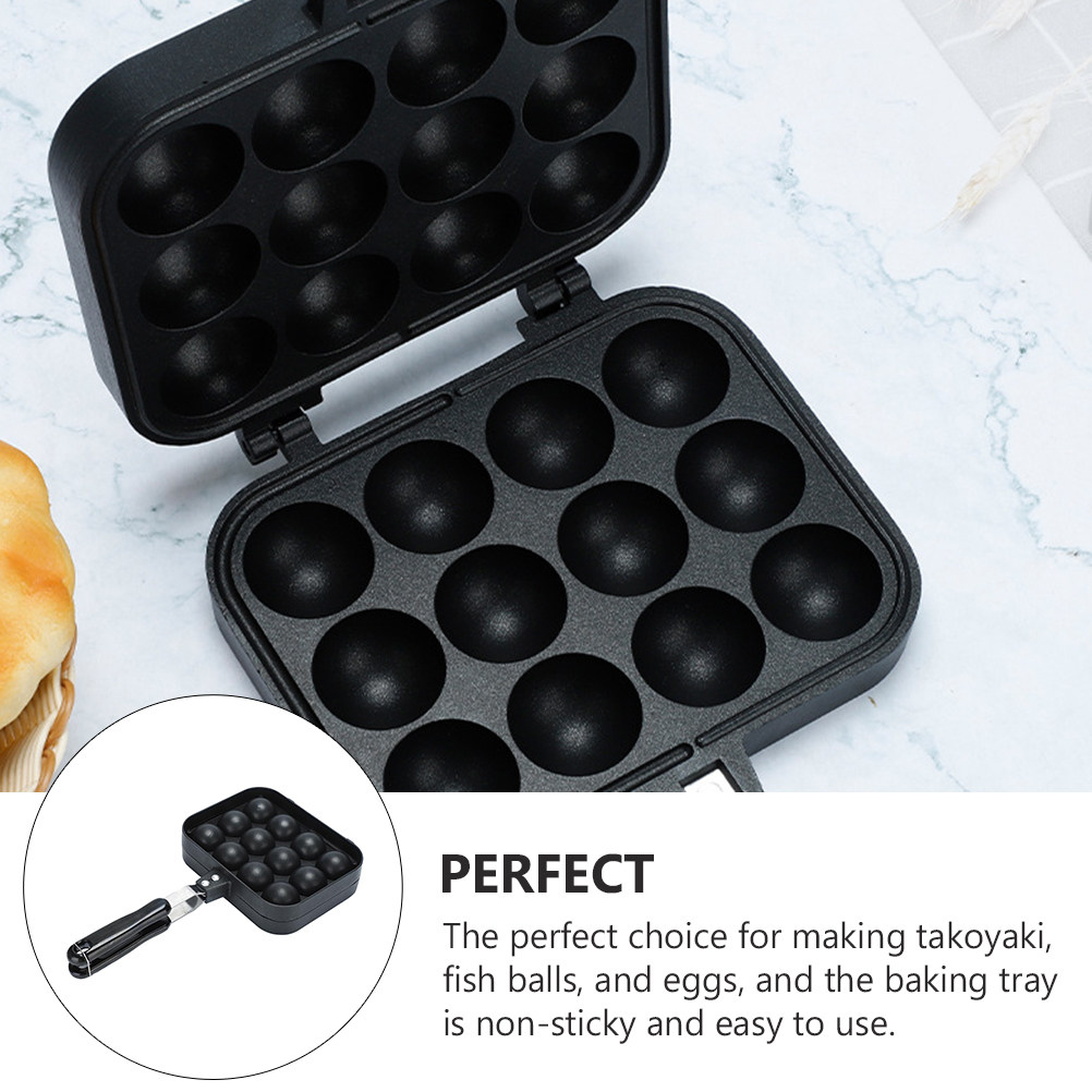Household Egg Pan 12-Holes Non - Takoyaki Grill Plate reseña y precio