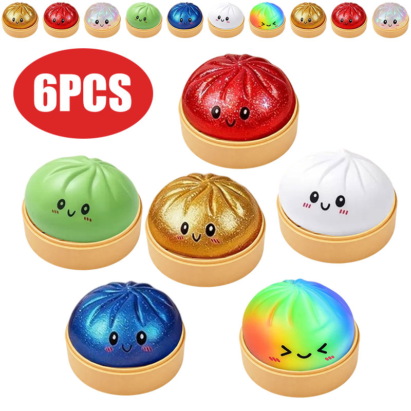 Bao Bun Squishy Toy with Bambo - Bao Steamer Bamboo reseña y precio