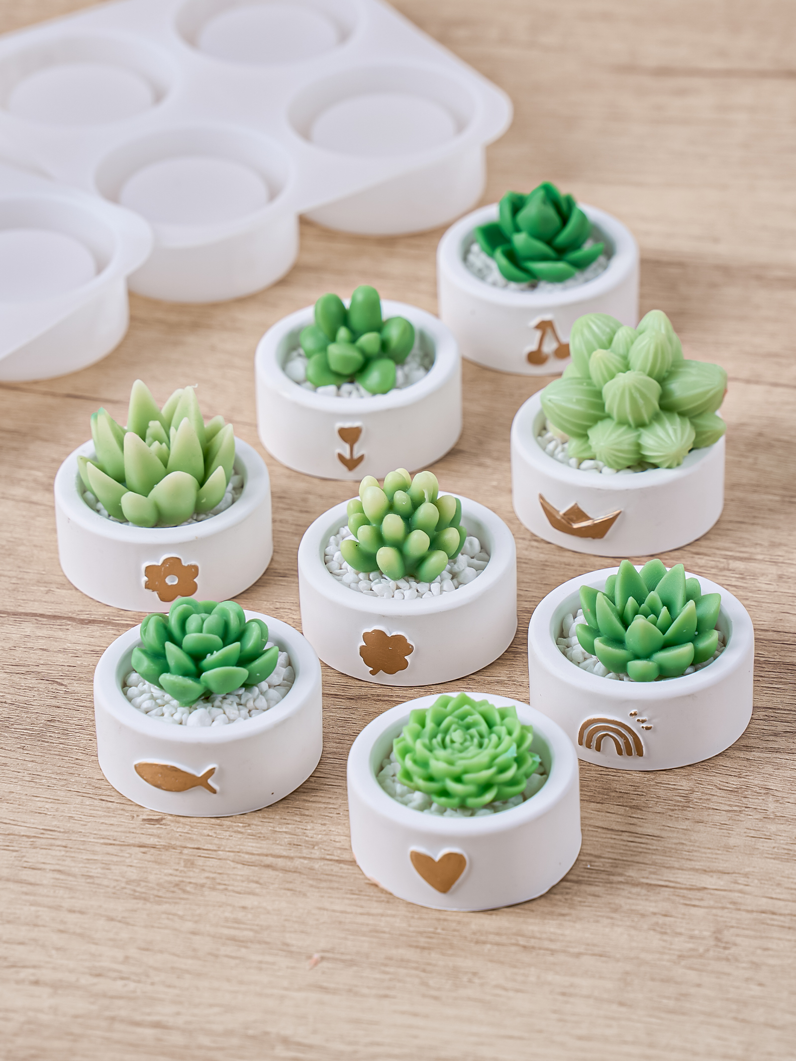Round Candle Cup Holder Silico - Potsticker Mold reseña y precio