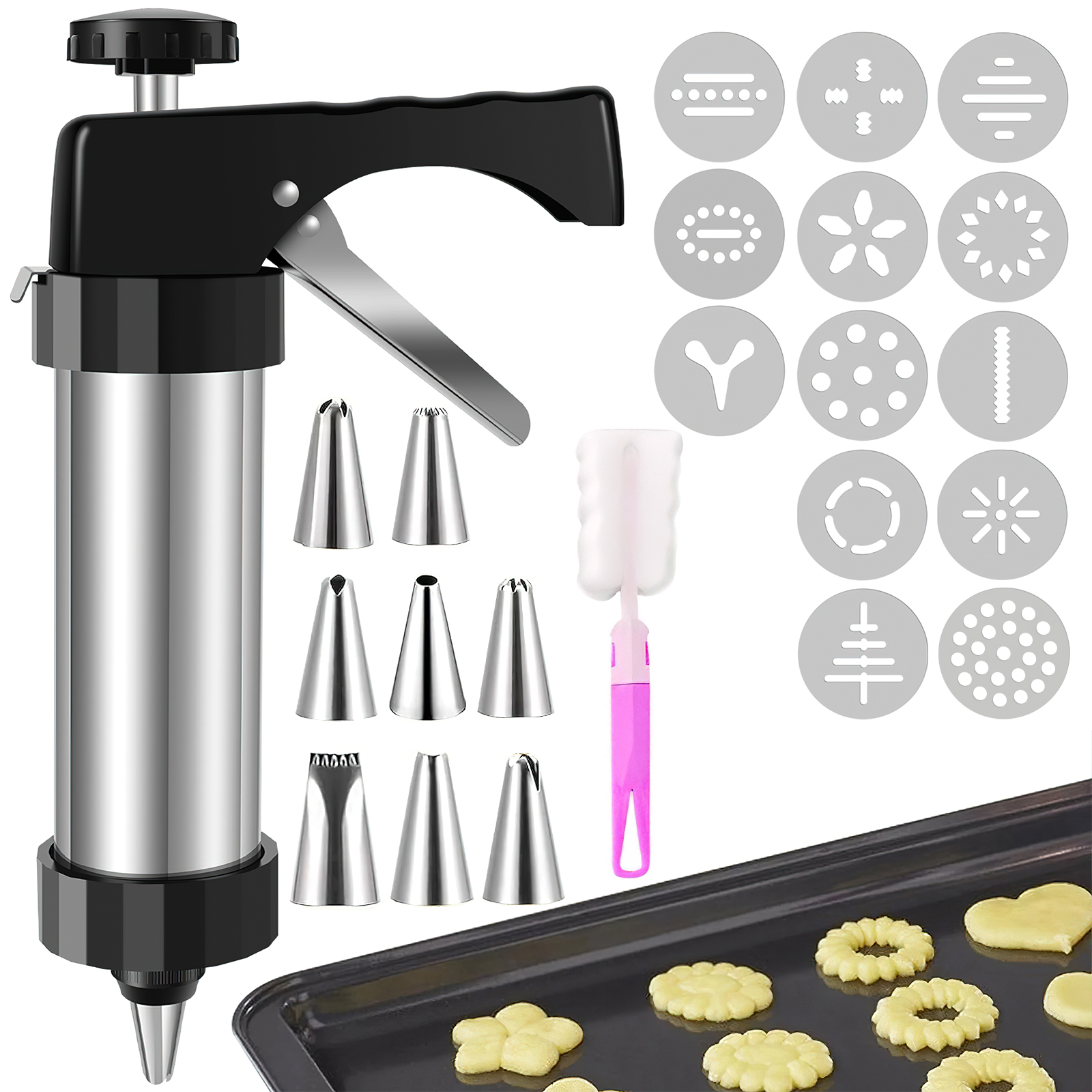 Cookie Maker Machine Stainless - Churros Maker Gun reseña y precio