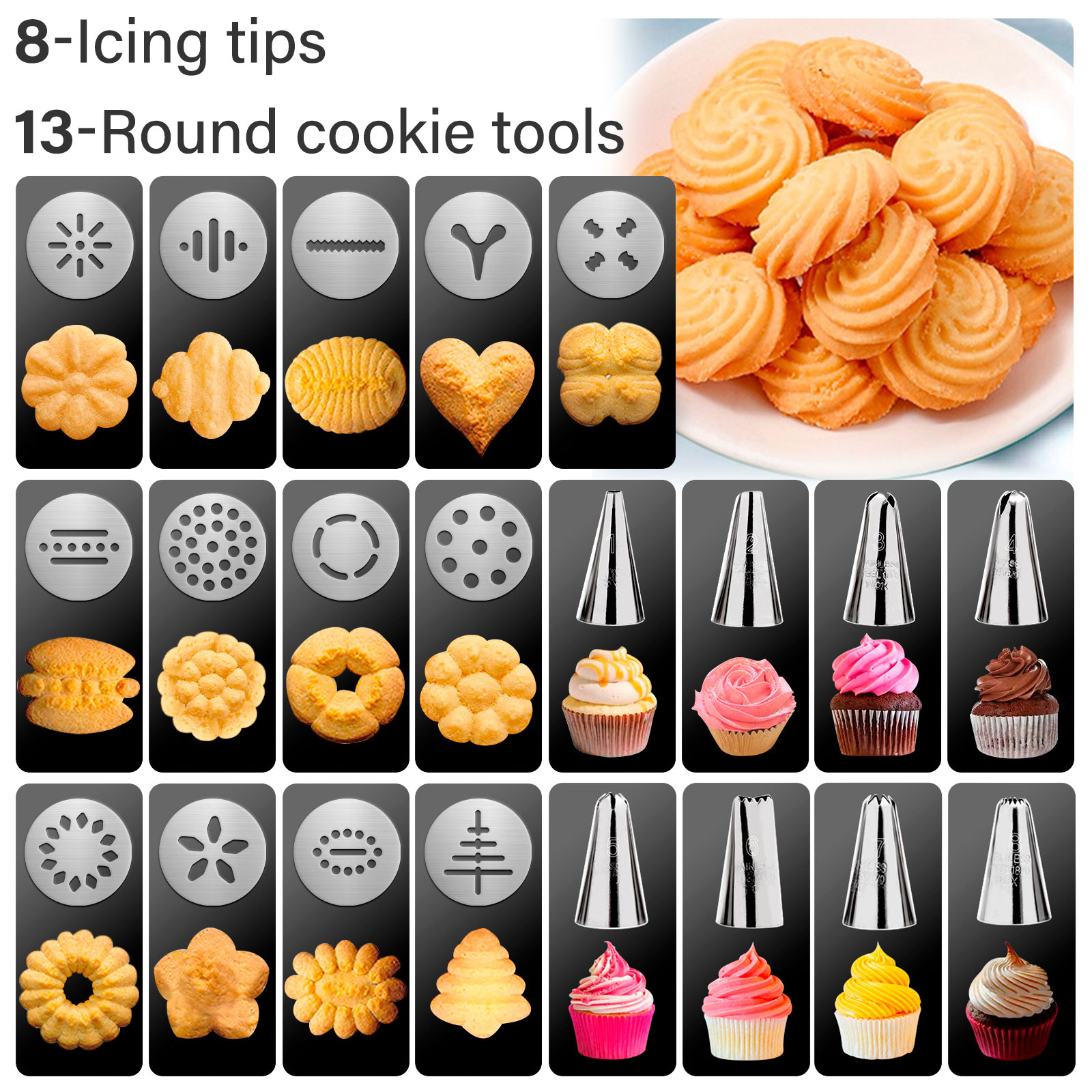 Cookie Maker Machine Stainless - Churros Maker Gun reseña y precio