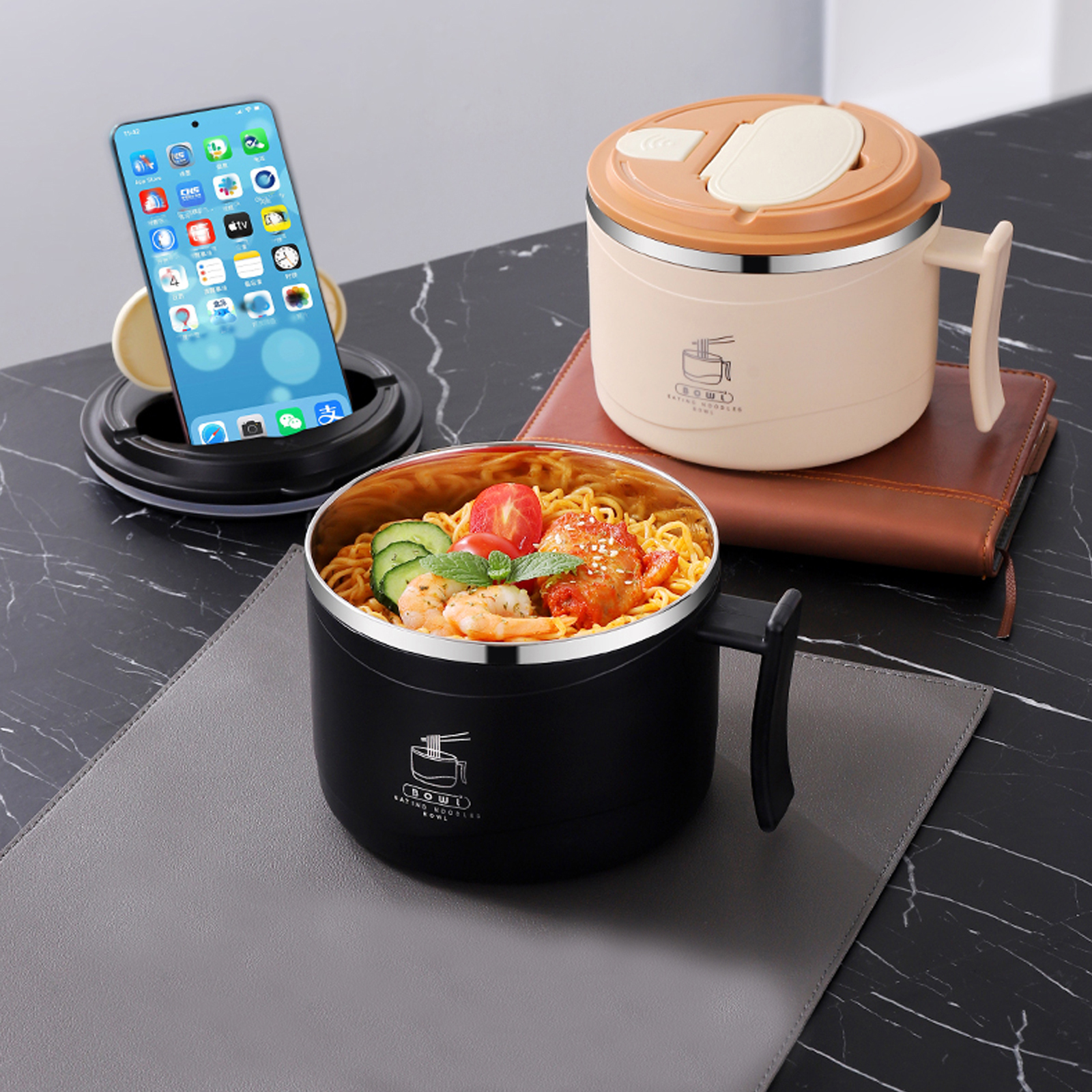 1300ml Ramen Bowl With Lid Sta - Dim Sum Basket reseña y precio